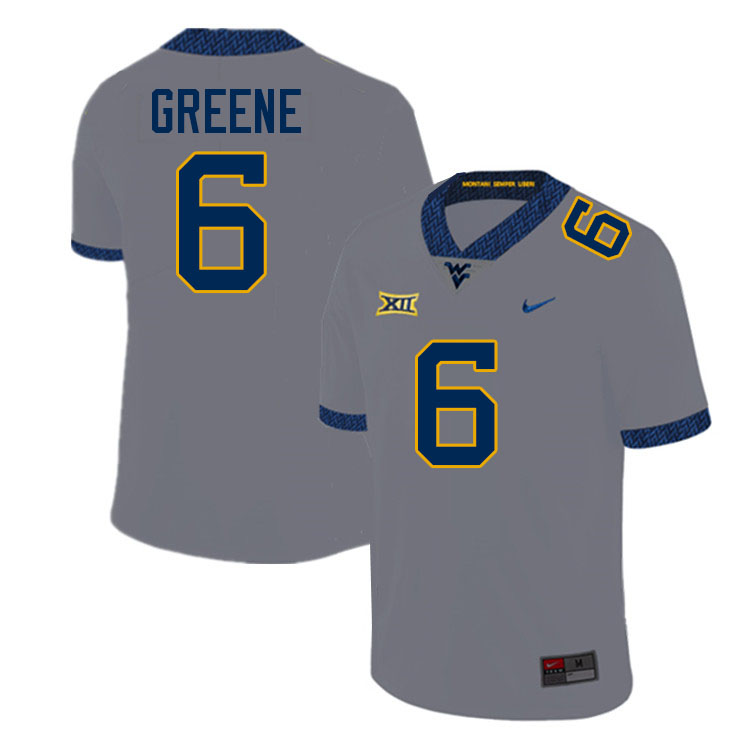 Garrett Greene WVU Jersey,West Virginia Mountaineers #6 Garrett Greene Jersey Youth College-Grey